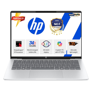 HP Smartchoice OmniBook 5 OLED (Previously Pavilion), Snapdragon X Processor 45 Tops (16GB LPDDR5x, 512GB SSD)