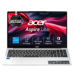Acer Aspire Lite 12th Gen, Intel Core i5-12450H, Office 2024 + M365 Basic, 12GB RAM/512GB SSD, 39.62cm 15.6" FHD IPS Display, Win 11 Home, Pure Silver