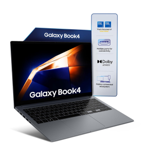 Samsung Galaxy Book4 (Gray, 16GB RAM, 512GB SSD)| 15.6" Full HD Screen| Intel Core5 14th Gen 120U Processor| Windows 11 Home| MS Office 2021