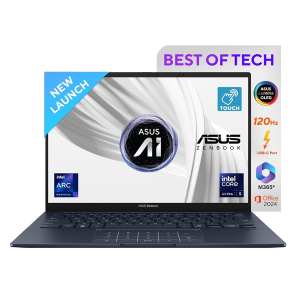 ASUS Zenbook 14, Smartchoice, Intel Core Ultra 5 Series 2,16GB RAM,1TB SSD,3K OLED 14", Touchscreen, Win 11, Office Home 2024,Blue