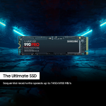 Samsung 990 Pro 1 TB Desktop Black PCIe NVMe Internal Solid State Drive (SSD) (MZ-V9P1T0B)