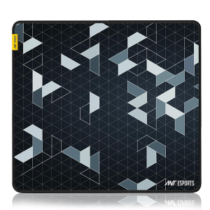 Ant Esports Prism Mouse Pad with Anti-fray Stitching, Waterproof Surface & Non-Slip Rubber Base with Stitched Edges Gaming Mouse Mat for Laptop