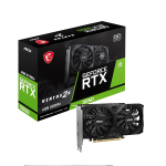 MSI GeForce RTX 3050 Ventus 2X E 6G OC PCI_E Graphic Card - Nvidia Geforce RTX 3050 Gpu, 6Gb GDDR6 96-Bit Memory, 14 Gbps, PCI Express Gen 4