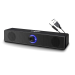 FRONTECH 1.0 USB Powered Multimedia Speakers with RGB Lights | 10W Output Power | AUX/USB Connectivity | for Laptop, PC, Mobile