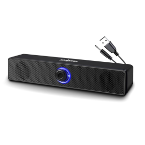FRONTECH 1.0 USB Powered Multimedia Speakers with RGB Lights | 10W Output Power | AUX/USB Connectivity | for Laptop, PC, Mobile