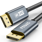 FEDUS STRYKER-XY 4K DisplayPort to DisplayPort Cable 1.2 (DP to DP) 1.5 Meter 4K@60Hz, 2K@144Hz Braided Male to Male Cord, Display Port Wire Cord