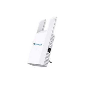 HI-Focus 300 Mbps Wi-Fi Range Extender (2.4 GHz) | Dual-Antenna Wireless Booster + Ethernet Port | Plug-and-Play Wi-Fi Repeater for Home