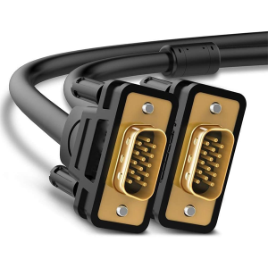 ETZIN VGA Cable Male to Male Gold Plated | Full HD 1080p | HD15 Connector | For PC Monitor Projector