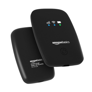 Amazon Basics 4G LTE Wireless Dongle with All Sim Network Support|Single_Band Plug & Play Data Card Stick with Up to 150Mbps WiFi Hotspot