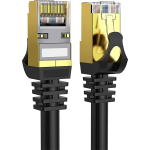 FEDUS Cat8 Ethernet Cable,1Mtr 3.2Ft Braided Lan Cable Heavy Duty 5G Ready 40Gbps High-Speed Double Shielded Internet Cable2000Mhz Network Cable Cord
