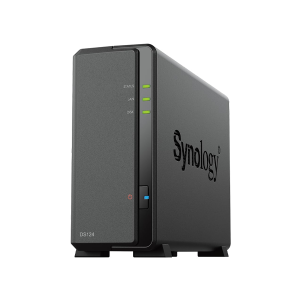 Synology DiskStation DS124 Network Attached Storage Drive (Black)