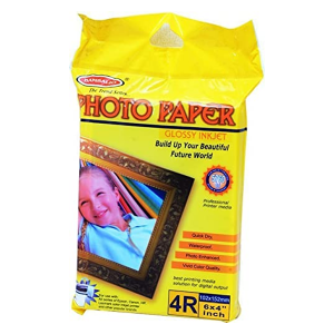 Bambalio BPG-180-4R (E) 180 Gsm 100 Sheets Glossy Photo Paper Post Card Size (4"X 6")