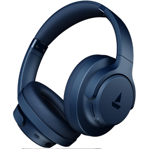 Boat Rockerz 512 ANC,(~40dB) Hybrid ANC, 80H Battery, 40mm Drivers, 40ms Low Latency, ENx Tech,Stream Ad Free Music via App Support