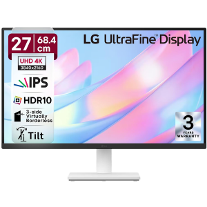 LG 27US500 68.4 cm (27 Inch) Ultra HD 4K (3840x2160) IPS Monitor with 60Hz, 5ms (GtG) HDR10, Flicker Safe, Reader Mode, 2xHDMI, Anti-Glare