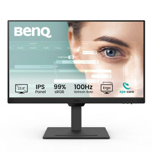 BenQ GW2490T 24" 1300:1 CR 1920x1080 FHD IPS Monitor| 100Hz| 99% sRGB| Height Adjustable|Ergo Design|VESA MediaSync| Dual HDMI| DP Port| Speakers