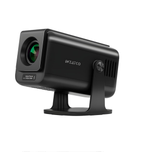 WZATCO Yuva Go Pro Fully Automatic Native 1080P Projector 4k Ultra HD, 12000 Lumens, Android 14, Rotatable Design, Room Home Cinema, ARC