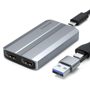 Lemorele Video Capture Card USB C 3.0 with 4K HDMI Loop-Out, HDMI Capture Card for Live Streaming Game Recorder Device, Compatible with Windows Linux