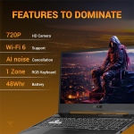 ASUS TUF A15 (2025), AMD Ryzen 7 7445HS,RTX 3050-4GB,75W TGP,16GB DDR5(Upgradeable Upto 64GB) 512GB SSD,FHD,15.6",144Hz,RGB Keyboard,Windows 11