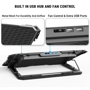 Ant Esports NC230 Gaming Notebook Cooler for 10–17 Inch Laptops | Cooling Pad with 6 Fans RGB | USB Powered Silent Fan