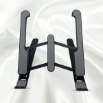 Zebronics-NS1000 Laptop Stand Featuring Foldable Design, Anti-Slip Silicone Rubber Pads, Supports Maximum of 5kgs Weight, 6 Adjustable Levels
