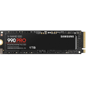 Samsung 990 Pro 1 TB Desktop Black PCIe NVMe Internal Solid State Drive (SSD) (MZ-V9P1T0B)