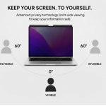 Pxin Privacy Screen Filter for 13.6 Inch MacBook Air | Anti Glare | Adv. Privacy | Blue Light Filter | UV Protection Laptop Screen with Privacy