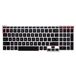 Saco HP Victus Keyboard Cover Compatible for HP Victus 15-FA / 15-FB (15.6 Inch) & Victus 16-D / 16-E / 16-S (16.1 Inch) Gaming Laptop | Ultra-Thin