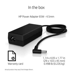 HP 65W 4.5mm Non-EM AC Laptops Adapter Charger (Without Power Cord) Black
