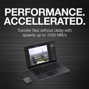 Seagate One Touch 2 TB External SSD up to 1030 Mb/s, for Windows and Mac, with Android App, 3 yr Data Recovery Services, Portable Solid State Drive Bl