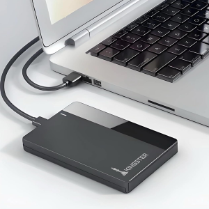 KINGSTER 500GB External Hard Drive – USB 3.0 Portable HDD | Ultra Slim, Plug & Play | Fast Data Transfer | Backup Storage for Laptop, PC, Mac (Black)