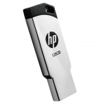 HP v236w 128GB USB 2.0 Flash Drive/Pen Drive, Metal Silver