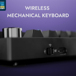 Kreo Swarm 75% Wireless Mechanical Keyboard with Pass Through Keycaps, Advanced Web Software, Pre-lubed Switches, 5-pin Hot Swap PCB