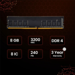 OTEK Xcore 8GB DDR4 3200MHz Desktop RAM | 100% New, Sealed & Quality Checked | UDIMM 288-Pin CL22 1.2V PC Memory | High Performance for Gaming