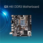 Geonix GX-H61 DDR3 Motherboard | 2.0 USB | Support M.2 and NVMe SSD | LGA 1155 Support Intel 2nd and 3rd Gen CPU | DDR3 RAM