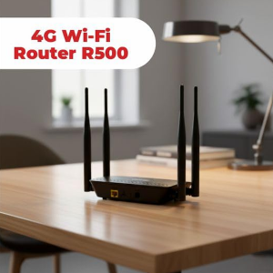 Trueview R500 4G Wi-Fi Router with Wi-Fi 6 Support | SIM Based Internet Router with LAN Port | Plug & Play Wireless Router for Home, Office & CCTV