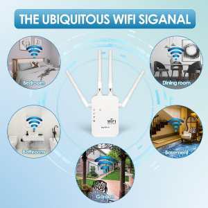 Punnk Funnk WiFi Range Extender | Up to 300Mbps | Dual LAN Port WiFi Extender, Repeater, WiFi Signal Booster, Access Point| Easy Set-Up | Extends WiFi