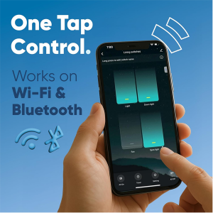 AZIOT Smart Wi-fi Modular 4 Gang Premium Touch Switch (6 Amps Each) - GLASS (Not Acrylic): Elevate Your Home with Effortless Control