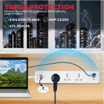 Honeywell 3 Out Surge Protector with Master Switch, Spike Guard/Extension Board, 3 Outlet, PD20W & 2xUSB, 13500Amp, 1.8 Meter Cord, DSW