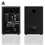 Audio Array Studio Monitors Speaker Pair 3.5" | 50W RMS with Bluetooth 5.0 | Fiberglass Woofer & 1″ Silk Dome Tweeter, Class-D | TI 3116D2 Amp | TRS