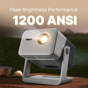 Crossbeats Lumex Vista Projector 4K Ultra HD [Dolby Audio Official] Android TV, 1080p Native, 1200 ANSI, 300'' Display, WiFi, Smart Mini Projector