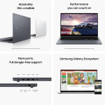 Samsung Galaxy Book4 (Gray, 16GB RAM, 512GB SSD)| 15.6" Full HD Screen| Intel Core5 14th Gen 120U Processor| Windows 11 Home| MS Office 2021