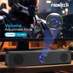 FRONTECH 1.0 USB Powered Multimedia Speakers with RGB Lights | 10W Output Power | AUX/USB Connectivity | for Laptop, PC, Mobile