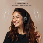 pTron Studio Evo 70hrs Playtime Wireless Over Ear Headphones with HD Mic, Low-Latency Game/Movie/Music Modes, Punchy Bass, BT5.3, Dual Device Pairing