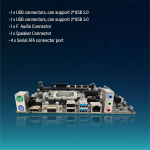 Geonix GX-H61 DDR3 Motherboard | 2.0 USB | Support M.2 and NVMe SSD | LGA 1155 Support Intel 2nd and 3rd Gen CPU | DDR3 RAM