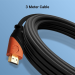 Zebronics HDMI 2.0 Cable with ARC, 4K@60Hz UHD, 3 Meter, 18 Gbps High Speed Data Transmission, Supports 3D, ARC, CEC, 32 Audio Channels, Male-to-Male