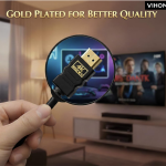 High Speed 1.5m 4K Ultra HD HDMI Cable Gold Plated – Audio Video Cord for TV, Laptop, Projector, PS5, Set Top Box – UHD Quality