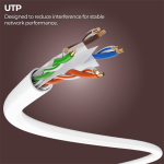 Zebronics Cat 6 Ethernet Cable, 10 Gbps, 1.5 Meter, UTP, RJ45 LAN Cable, for Routers, POE Switch, IP Phones, PC & Laptops (PC4PCAT6, 1.5M)