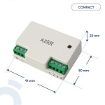 AZIOT 4 Node Smart Switch - Wifi/Bluetooth Communication - Made in India - Timer Function - Voice command (4 Node)