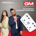GM 3019 3 Pin Universal Multi Plug Travel Adaptor with 6 AMP for Home Applications, Computers, Laptops