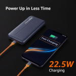Amazon Basics 20000 mAh Power Bank | 22.5W Fast Charging | Dual Output & Input | Charge 3 Devices Simultaneously | for Smartphones, TWS Earbuds